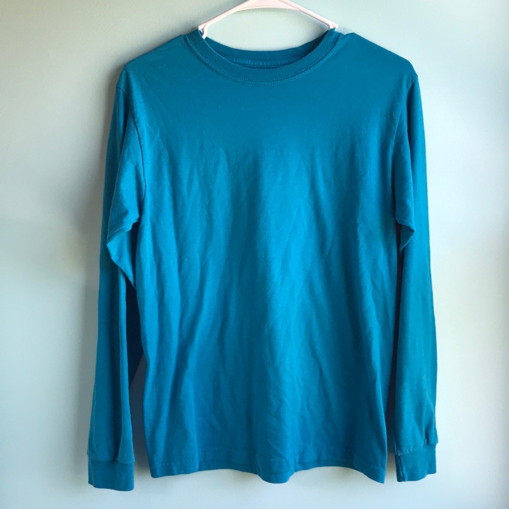 Fruit of the Loom blue long sleeve tee